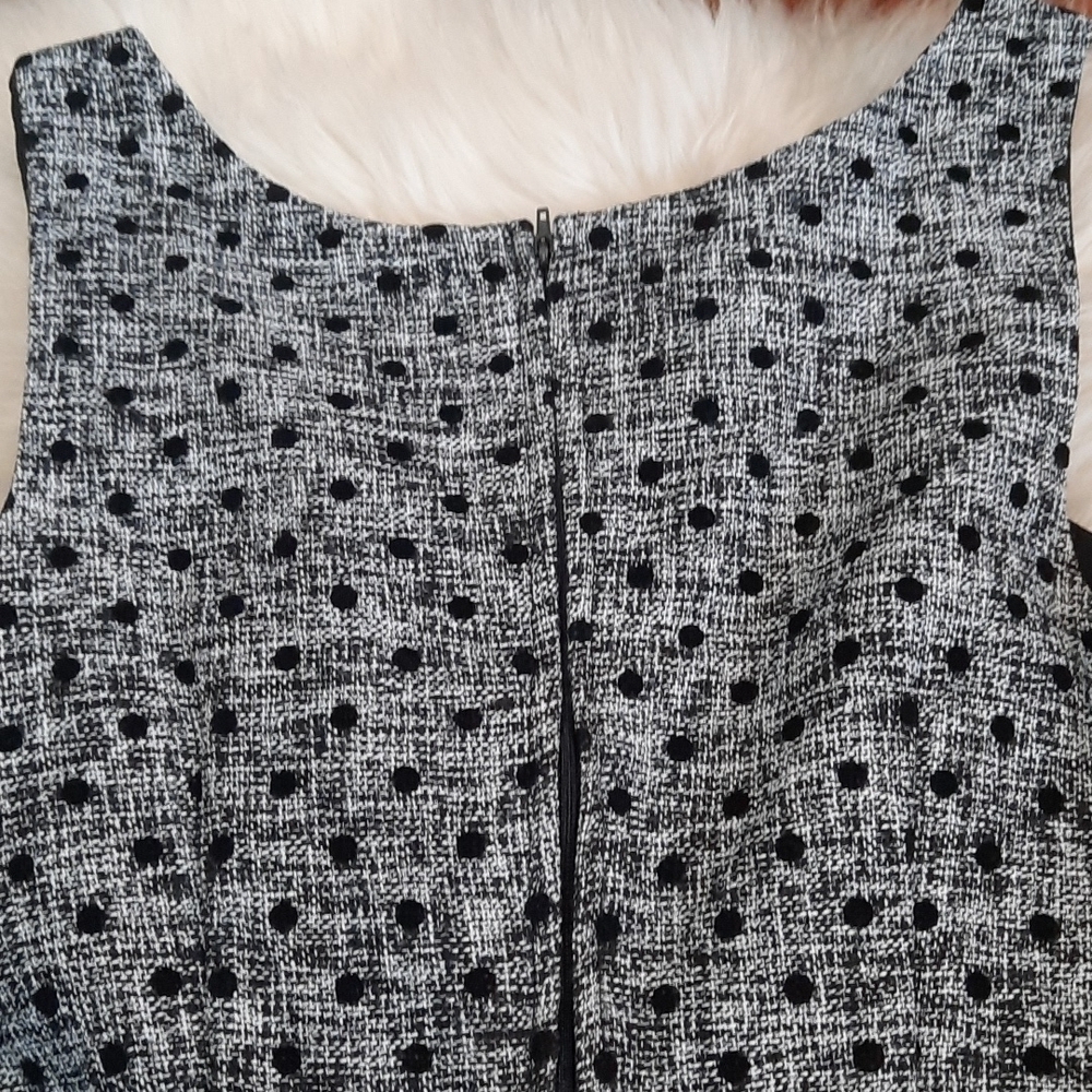 Modcloth Womens Polka Dot Fit & Flare Scoopneck Dress - Picture 6 of 6